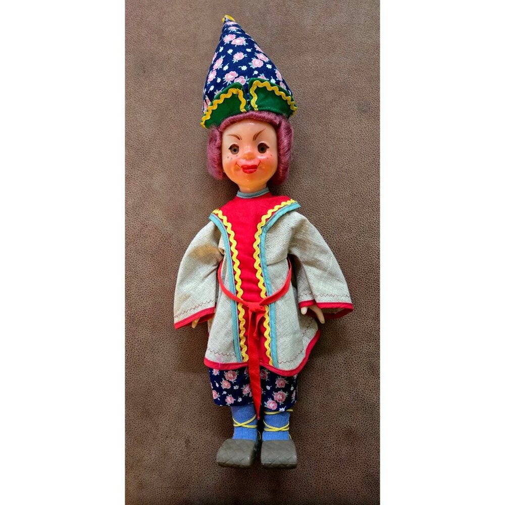 Vintage 21"  Authentic Russian USSR Soviet Factory Doll Hypnotic Eyes Traditiona
